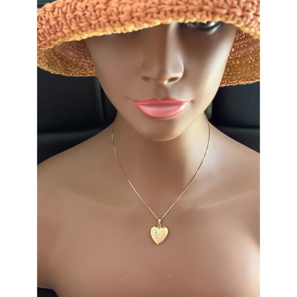 14K Gold Chain with Gold Filled Locket Necklace - Picture 6 of 6